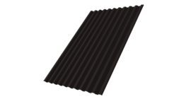 Профнастил С21 R 0,5 Satin RAL 9005 черный