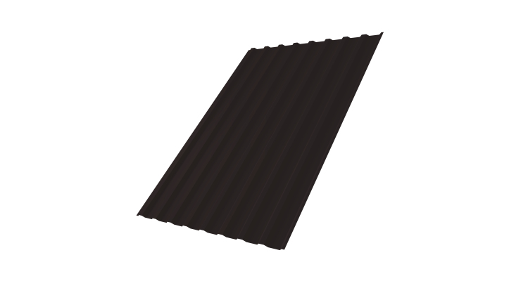 Профнастил С20В 0,5 PurLite Мatt RAL 9005 черный