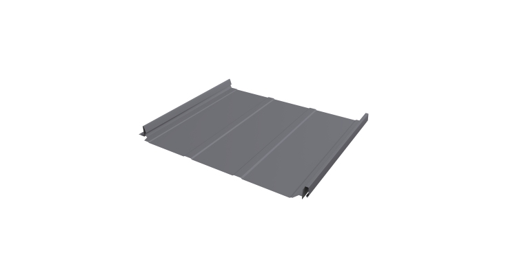 Кликфальц Pro Line Grand Line 0,45 PE с пленкой на замках RAL 7004 сигнальный серый