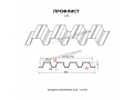 Профнастил Н75 x 750-B ПЭ-01 RAL 9003 0,8 мм