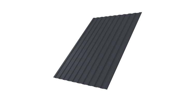 Профнастил С8А 0,45 Drap RAL 7024 мокрый асфальт