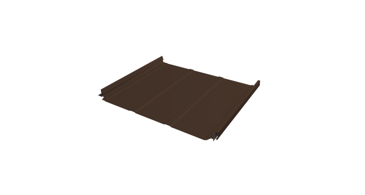 Кликфальц Pro Line Grand Line 0,45 Drap ST с пленкой на замках RAL 8017 шоколад