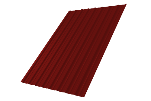 Профнастил С10A 0,45 PE RAL 3011 коричнево-красный