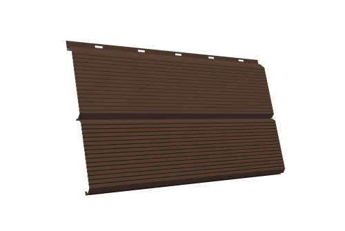 ЭкоБрус 0,345 Gofr 0.5 Drap TX RAL 8017 шоколад