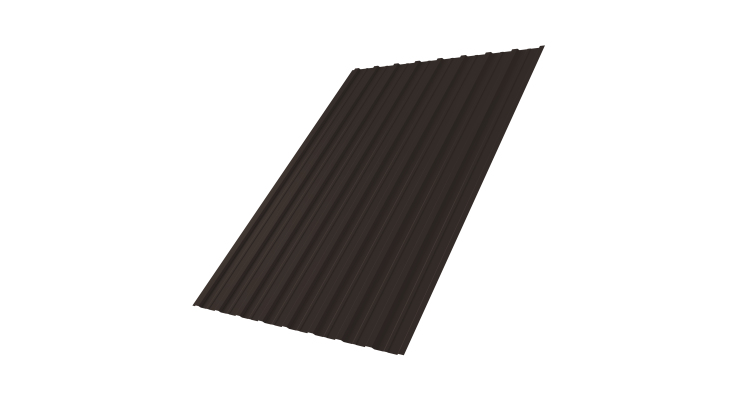 Профнастил С10A 0,5 Drap RR 32 темно-коричневый