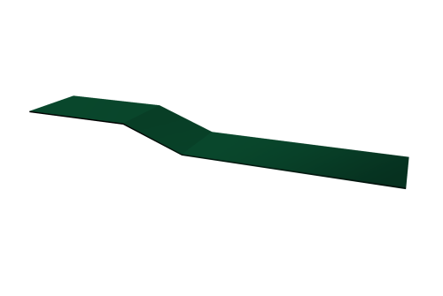 Планка крепежная фальц 0,45 Drap TR RAL 6005 зеленый мох (3м)
