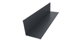 Угол внутренний 110х110 0,45 PE с пленкой RAL 7024 мокрый асфальт (3м)