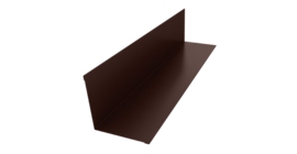 Угол внутренний 110х110 0,45 PE с пленкой RAL 8017 шоколад (3м)