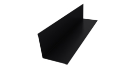 Угол внутренний 110х110 0,45 PE с пленкой RAL 9005 черный (3м)