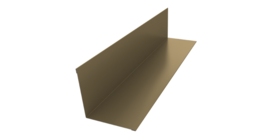 Угол внутренний 110х110 0,45 PE с пленкой RAL 1014 слоновая кость (3м)