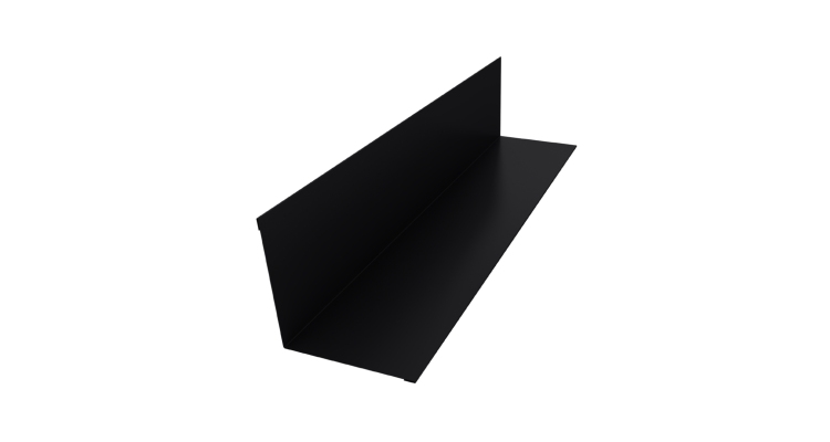 Угол внутренний 110х110 0,45 Drap TR RAL 9005 черный (3м)