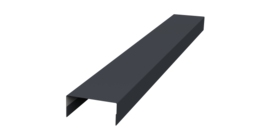 Крышка 30х15 жалюзи Texas 0,5 PurLite Matt RAL 7024 мокрый асфальт (2,5м)