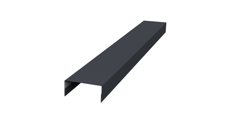 Крышка 30х15 жалюзи Texas 0,5 PurPro RAL 7024 мокрый асфальт (2м)