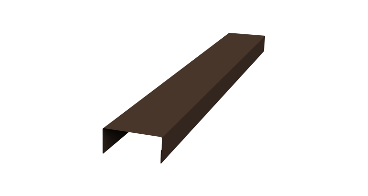 Крышка 45х20 жалюзи Texas 0,45 Drap TR RAL 8017 шоколад (2м)