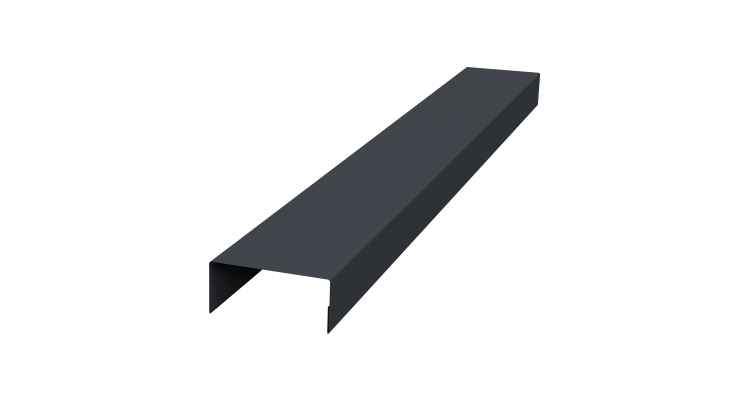 Крышка 45х20 жалюзи Texas 0,5 Atlas X RAL 7024 мокрый асфальт (2,5м)