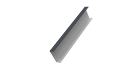 Декоративная накладка на столб универсальная 60х60 для забора жалюзи 0,5 Rooftop Бархат RAL 7024 мокрый асфальт (2м)