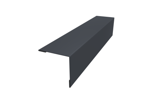 Планка завершающая 50х50 жалюзи Milan 0,5 Satin RAL 7024 мокрый асфальт (2,5м)